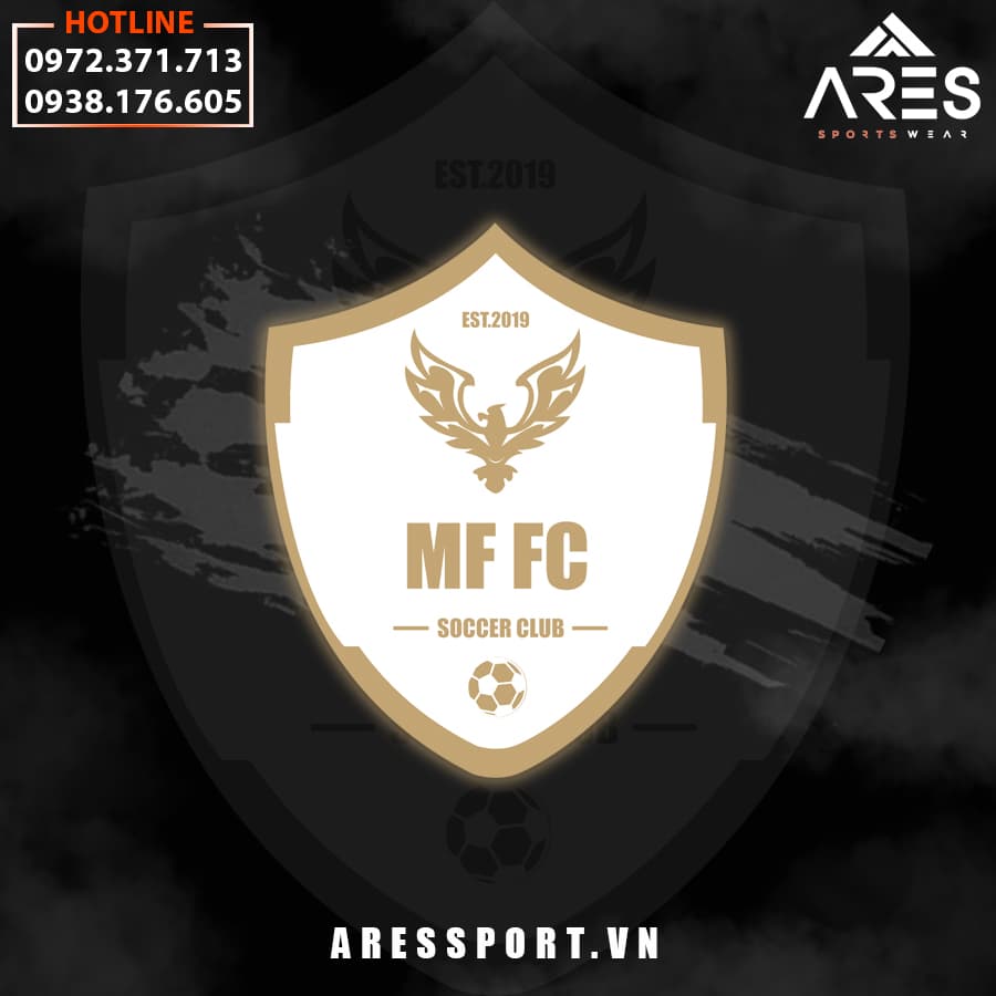 Logo áo bóng đá tự thiết kế MF FC