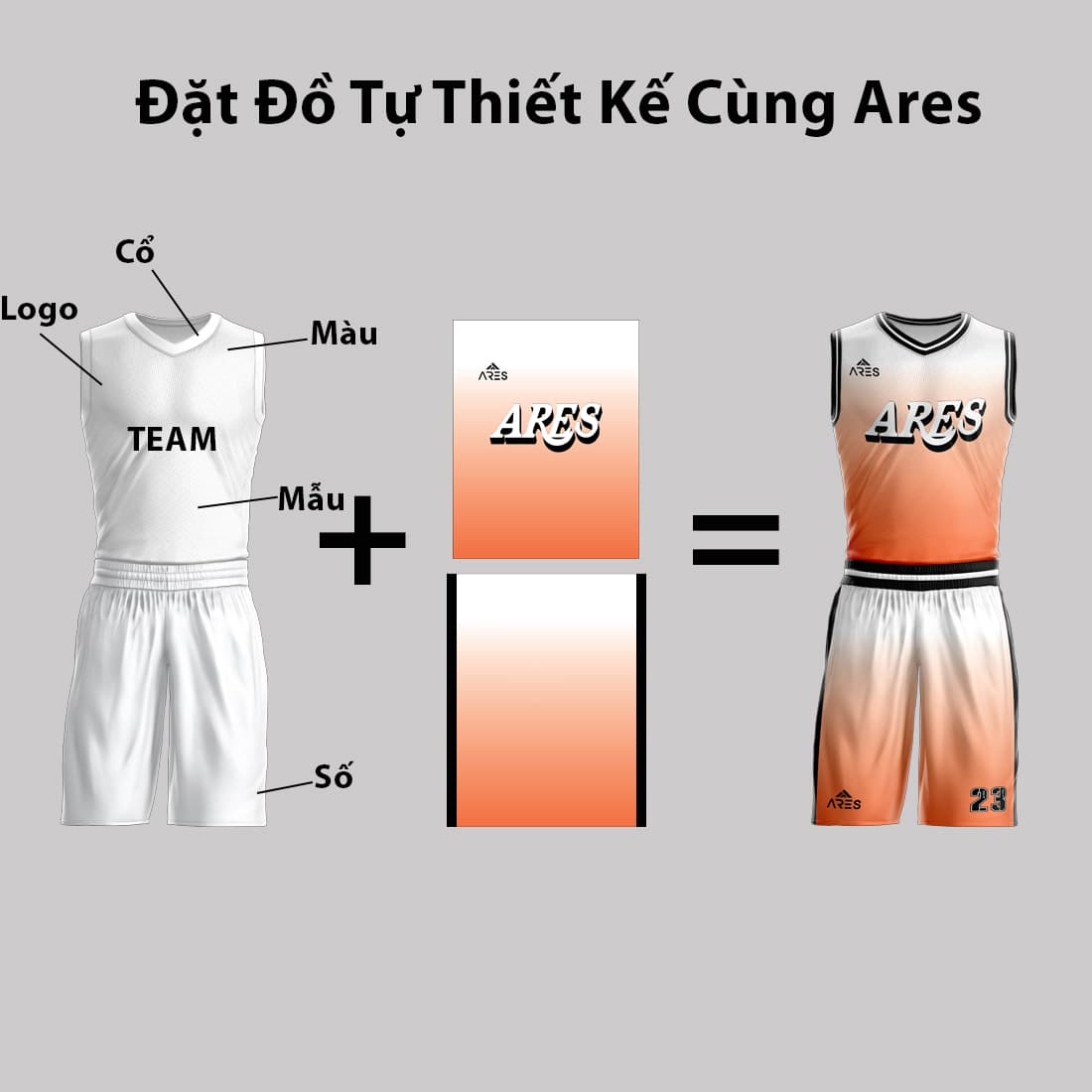 Đặt đồng phục bóng rổ tự thiết kế theo yêu cầu