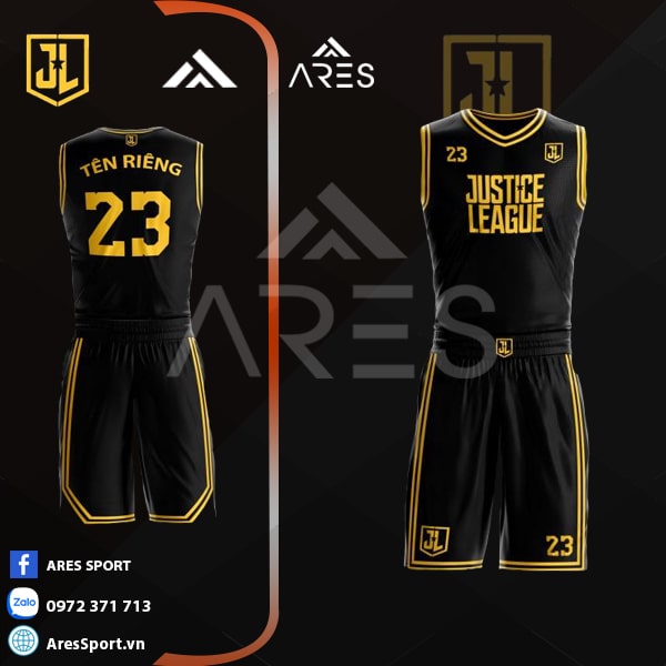 Áo bóng rổ thiết kế JUSTICE LEAGUE