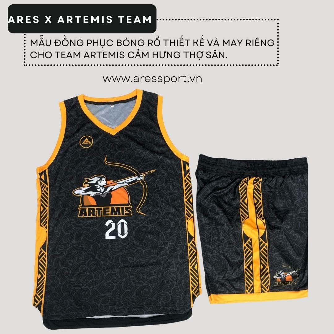 Áo đồng phục bóng rổ Artemis