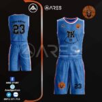 Áo đồng phục bóng rổ TKERS Xanh thiết kế may theo yêu cầu
