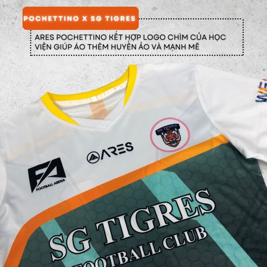 Áo bóng đá không logo ARES Pochettino cho học viện SG Tigres