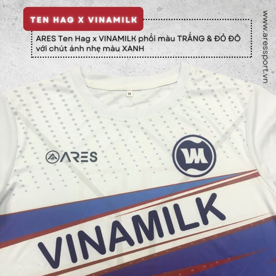 Áo bóng đá không Logo ARES Ten Hag Vinamilk