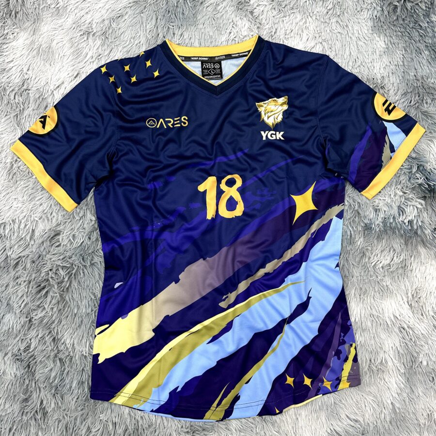 In Áo bóng đá không logo Espirito cho team YGK FC