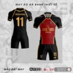Áo bóng đá đẹp độc FC Bastard đen phối đỏ đô huyền bí uy lực
