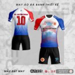 Áo bóng đá tự thiết kế FC Huyền Thoại họa tiết xanh phối đỏ cực ngầu