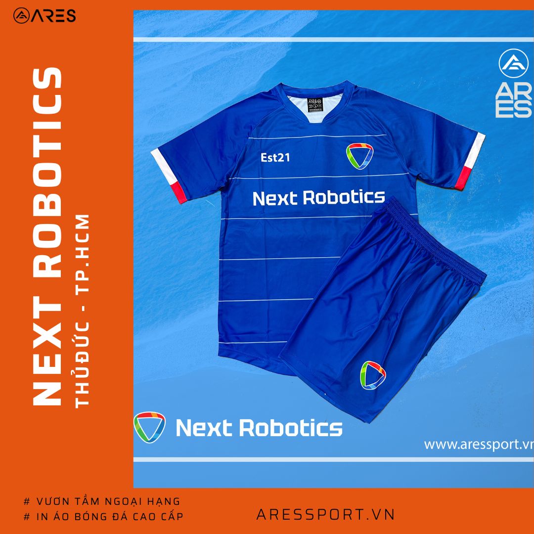 Áo bóng đá Next Robotics đặt may theo yêu cầu