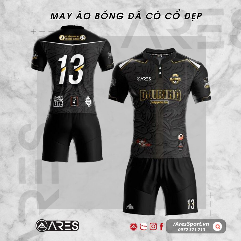 Áo bóng đá có cổ giả trụ cho team Djiring