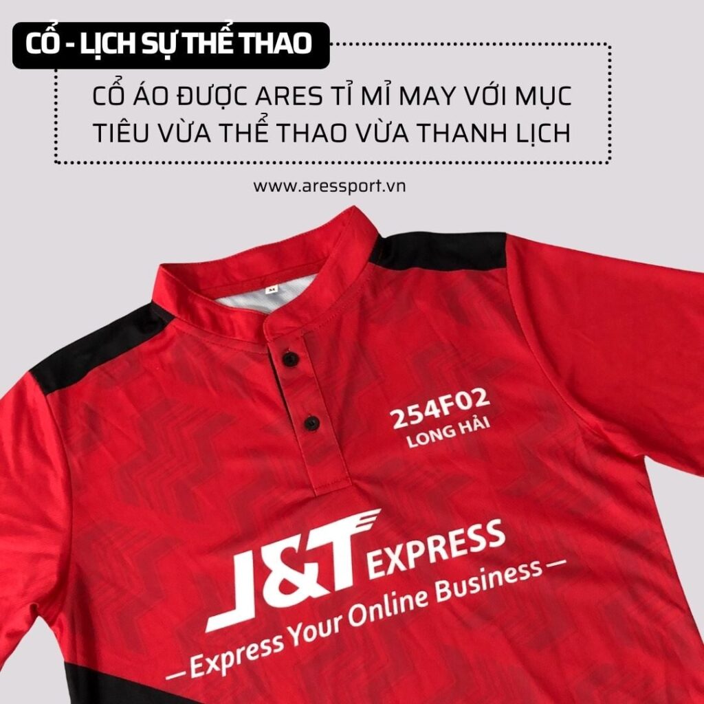 Áo bóng đá có cổ giả trụ cho team JT Express