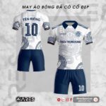 Áo bóng đá có cổ trụ cho team mê Real rồng xanh cổ điển
