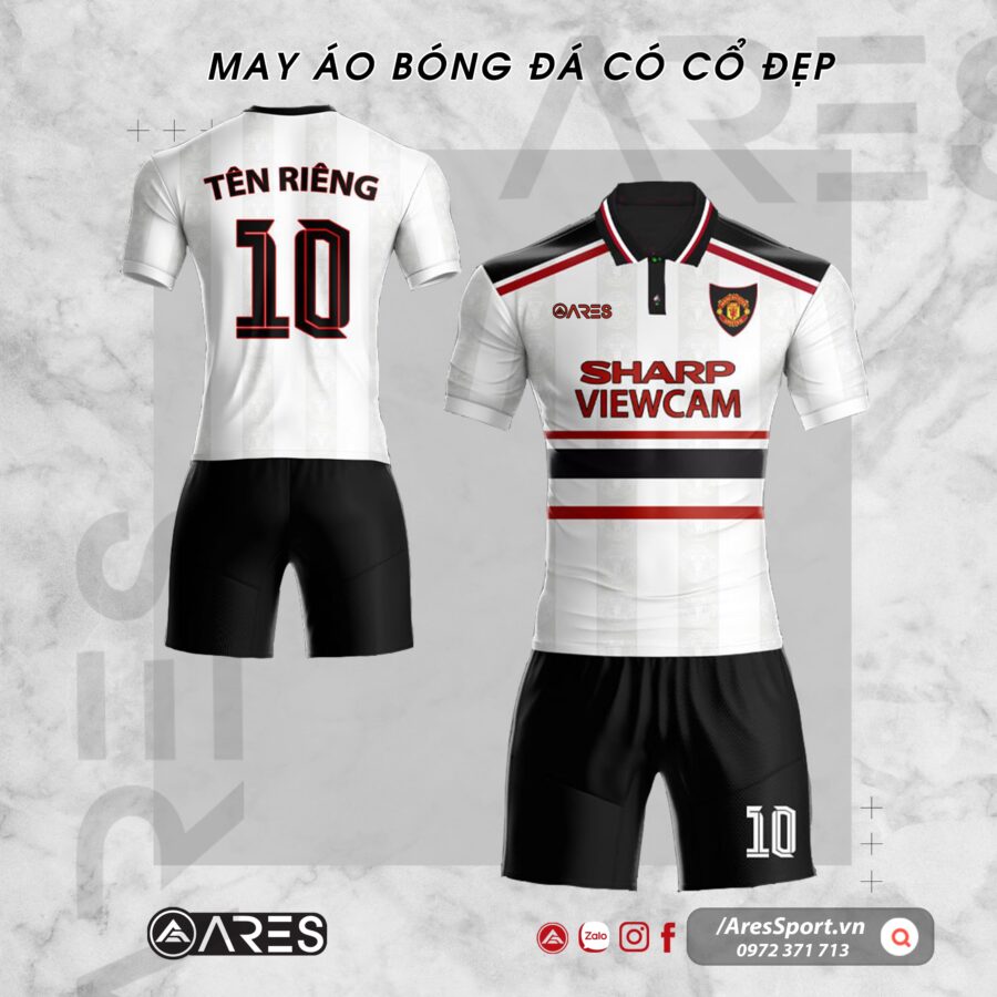 Áo bóng đá có cổ sơ mi cho team mê MU phong cách retro cổ điển
