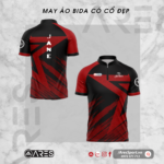 Áo bida đồng phục Team Hot Shot ngôi sao đỏ cực cháy