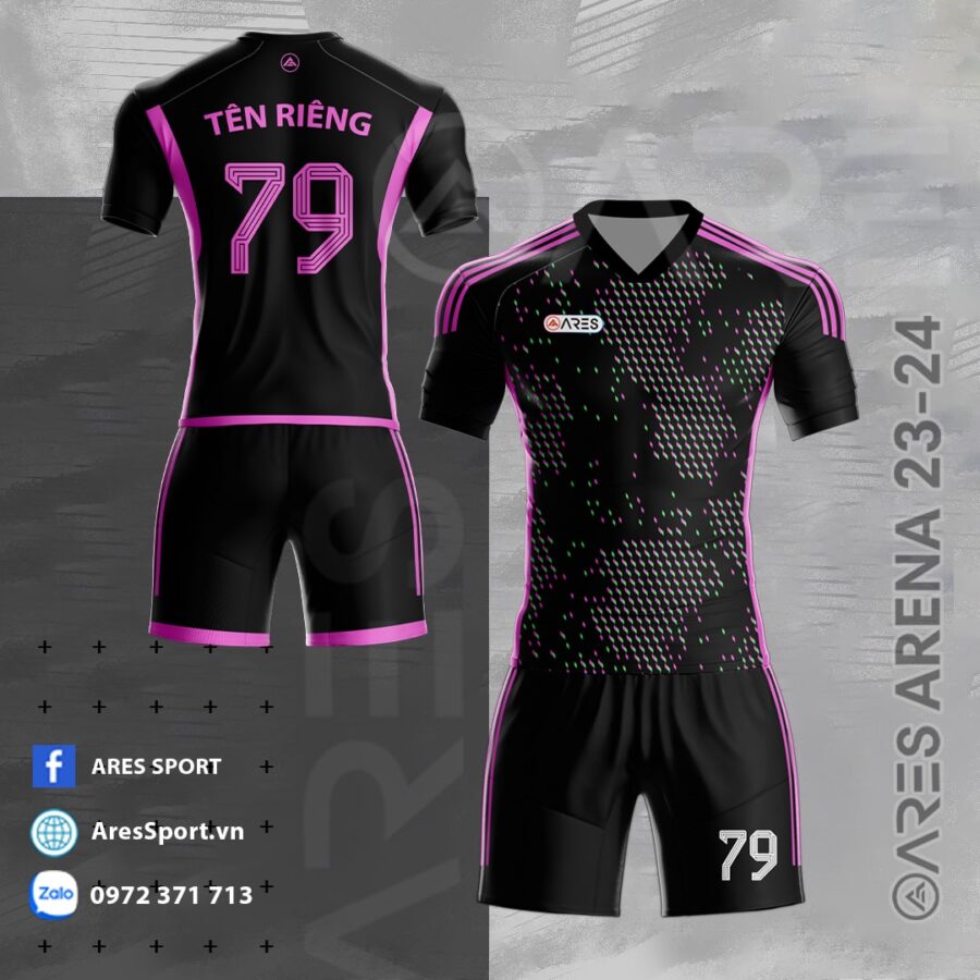 Áo bóng đá không logo Arena 23-24 Đen