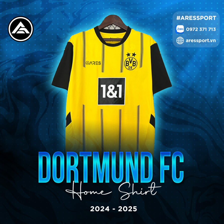 Áo bóng đá Dortmund sân nhà 24-25 vàng huyền thoại