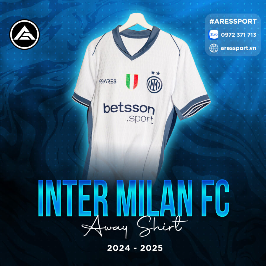 Áo bóng đá Inter Milan sân khách 24-25 trắng tinh tế