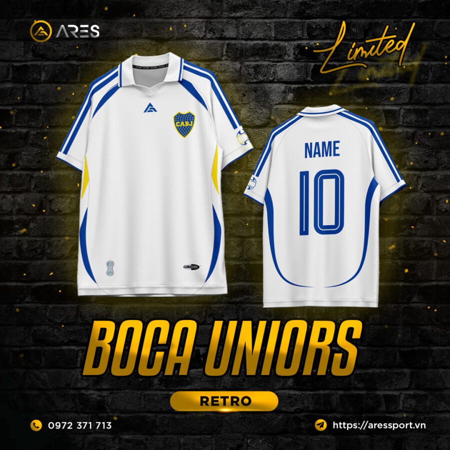 Áo bóng đá Retro Vintage Boca Junior 02-03