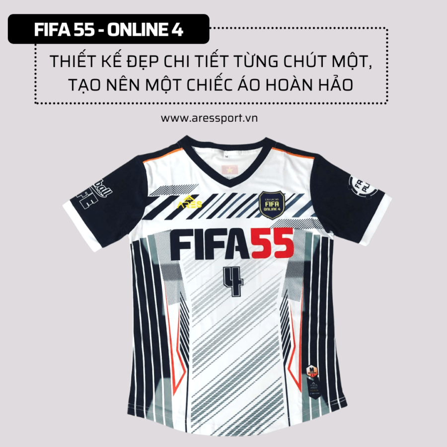 In áo đá bóng FIFA 55 - 60 bộ phong cách hiện đại