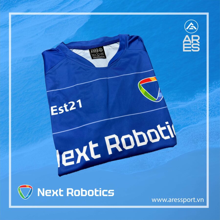 Thành phẩm in áo đá bóng Next Robotics – Đẳng cấp, Thun Lạnh