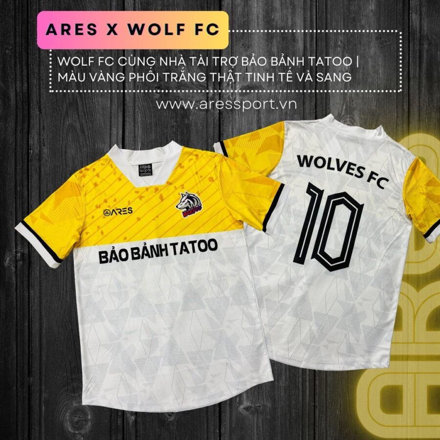 In áo đá bóng Wolf FC - Vải thun lạnh - 15 bộ đẹp chất