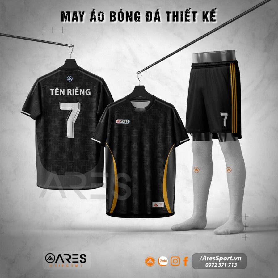 Áo bóng đá ARES Black Titan – Chiến binh bóng đêm mạnh mẽ và bí ẩn