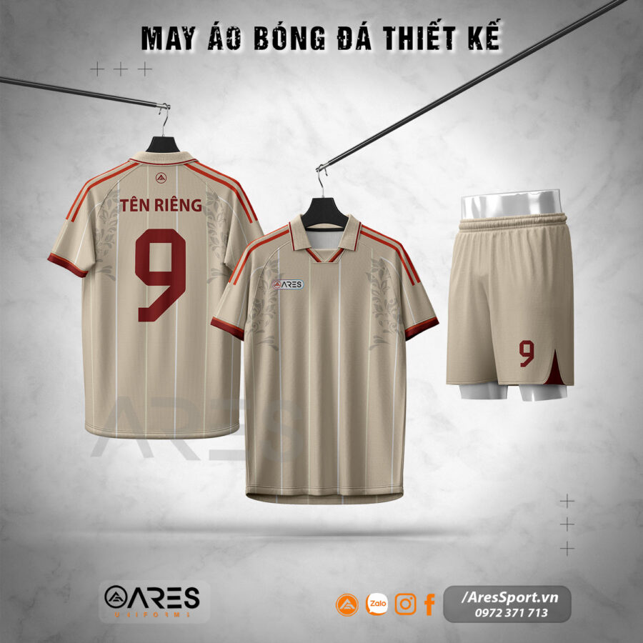 Áo bóng đá ARES Crimson Valor – Thiết kế sắc đỏ mạnh mẽ và quyết tâm