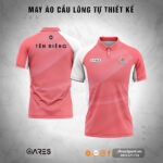 Áo cầu lông Blush Ace thiết kế phối màu hồng trắng tinh tế, cổ bẻ thanh lịch, tôn dáng cho đội thi đấu đẹp và đồng đều