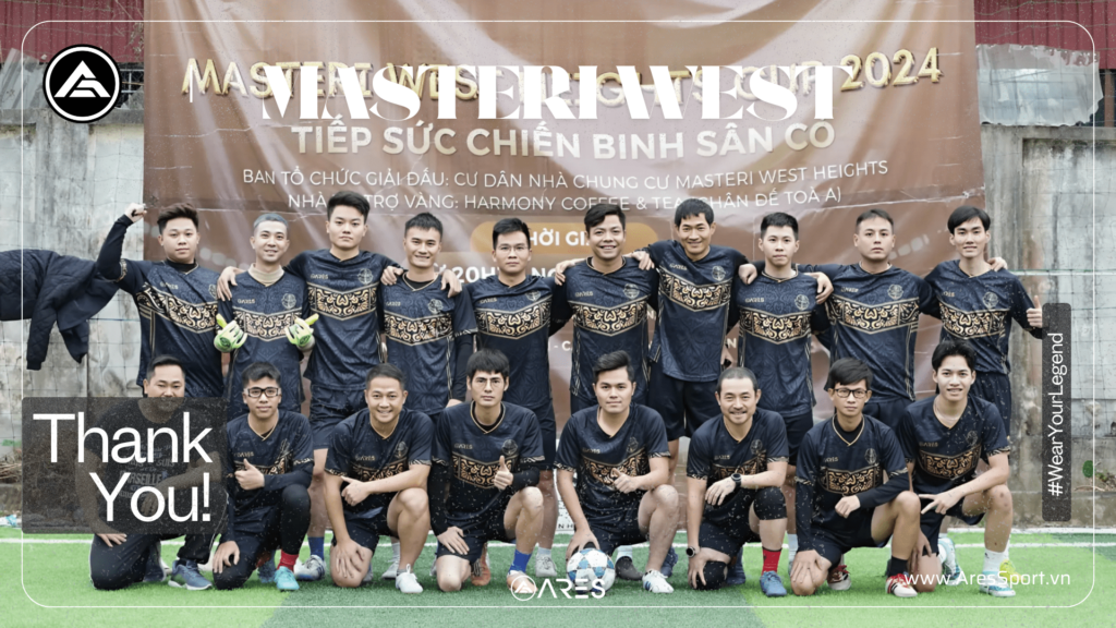 Đội bóng cư dân Masteri West mặc áo bóng đá ARES SPORT