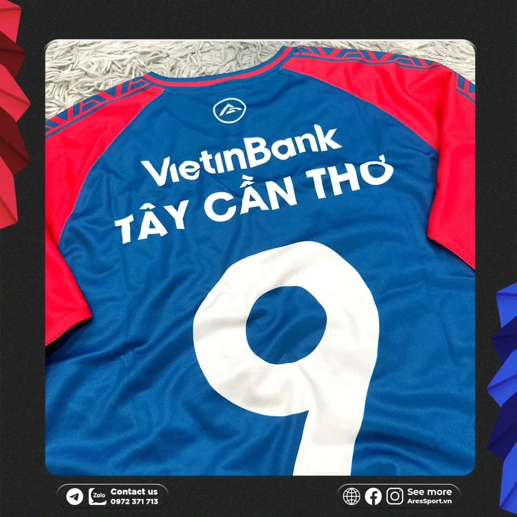 Đặt may áo đá banh Vietinbank Tây Cần Thơ theo yêu cầu