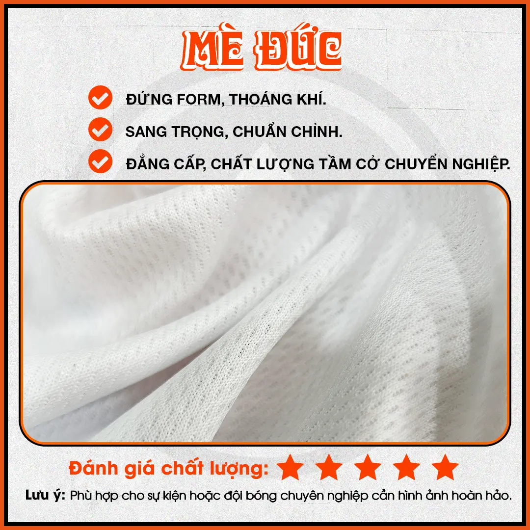 Vải Mè Đức đặt áo đá banh không logo tại Ares