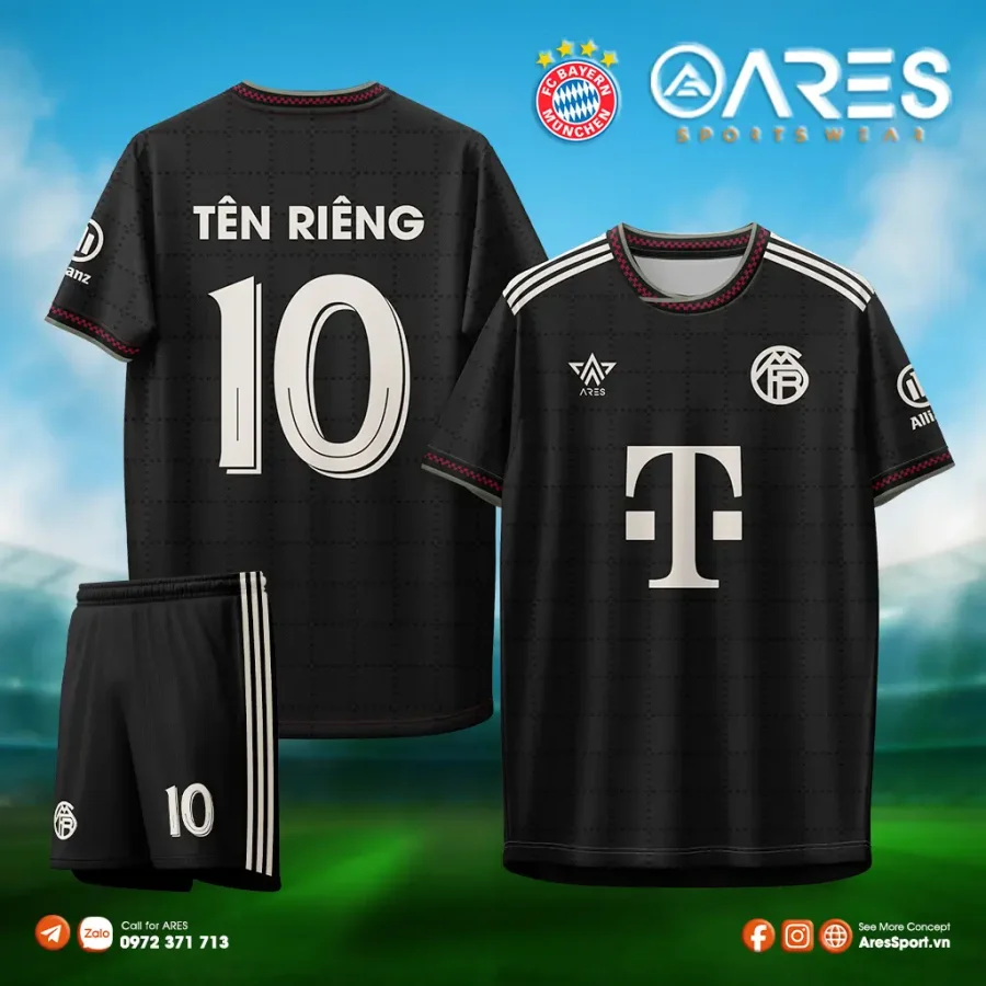 Áo đá banh Bayern 25/26 Third Kit đặt may theo yêu cầu