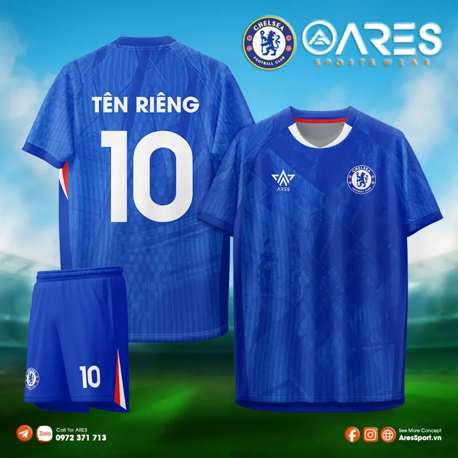 Đặt áo đá banh Chelsea 25/26 sân nhà theo yêu cầu