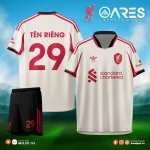 Áo đá banh Liverpool 25/26 sân khách đặt may theo yêu cầu
