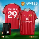Áo đá banh MU 25/26 sân nhà đặt may theo yêu cầu