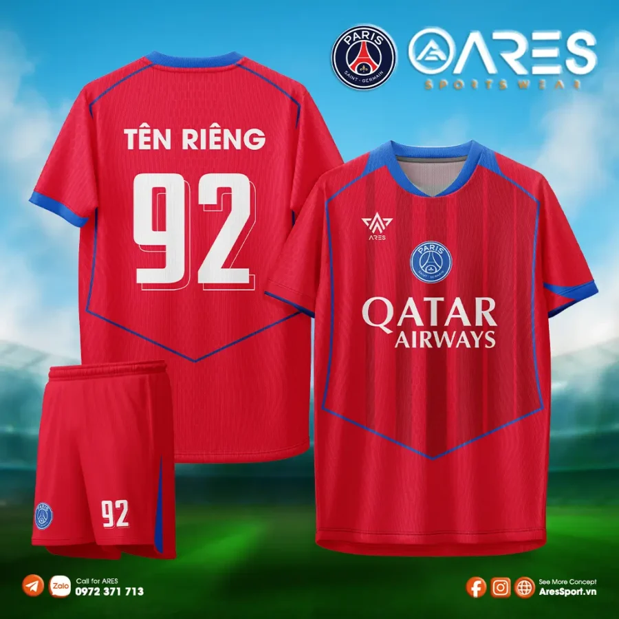 Áo đá banh PSG T90 25/26 đặt may theo yêu cầu