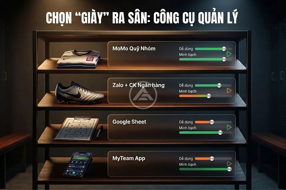 Cách quản lý quỹ đội bóng phong trào 8