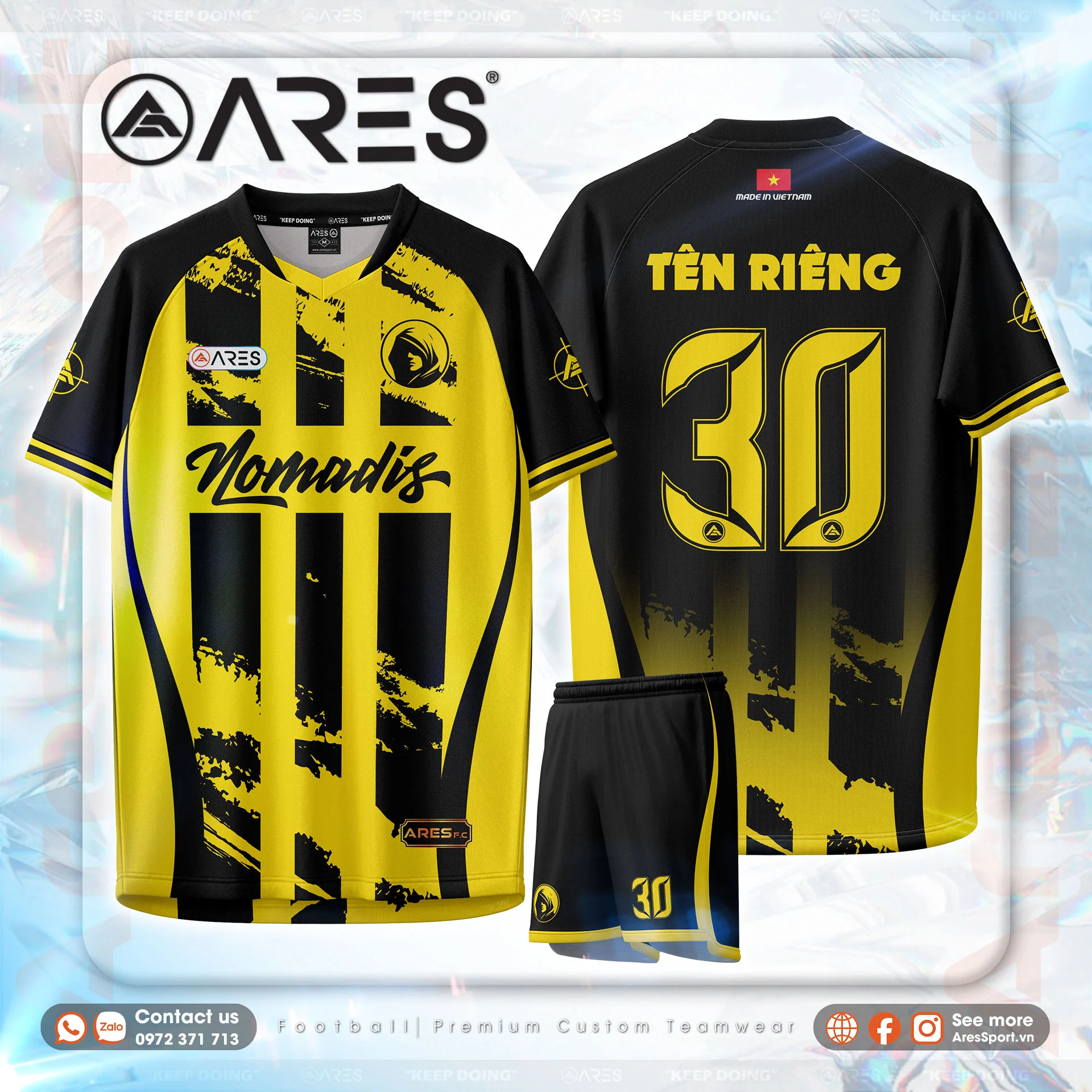 Áo đá banh Thymos Streak – Sấm vàng cuồng nộ Áo đá banh Thymos Streak – Sấm vàng cuồng nộ