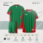 Catalog Áo bóng đá ngân hàng VPBank xanh lá ABD-NH-1017 — bộ áo quần xanh lá đậm, bảng size S đến 7XL, thông số kỹ thuật A...